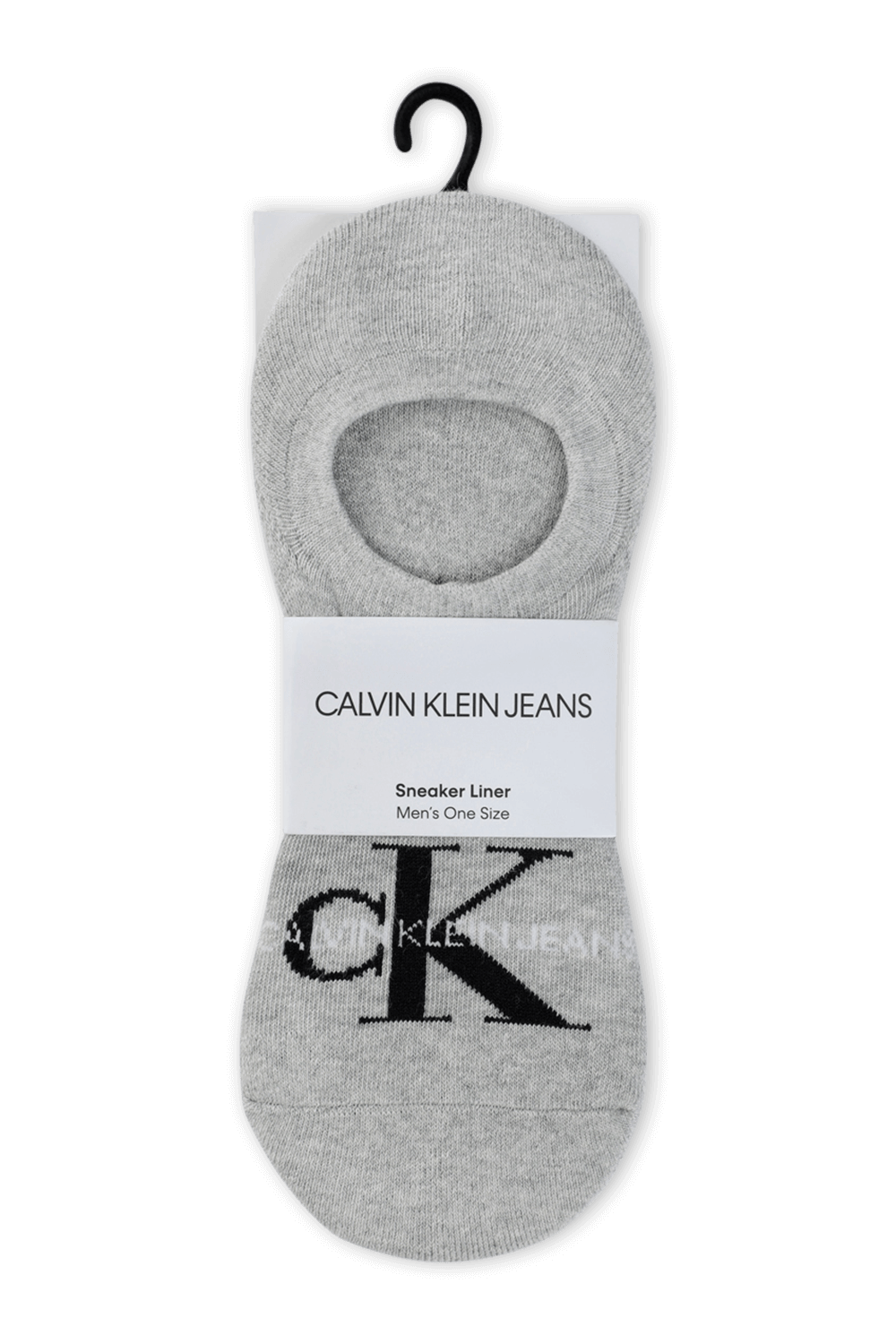 תמונה קידמית של זוג גרבי סניקרס עם לוגו רקום CALVIN KLEIN