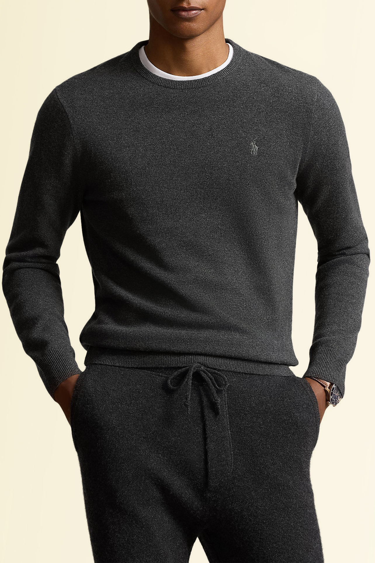 תמונת דוגמן קידמית של סריג צמר POLO RALPH LAUREN