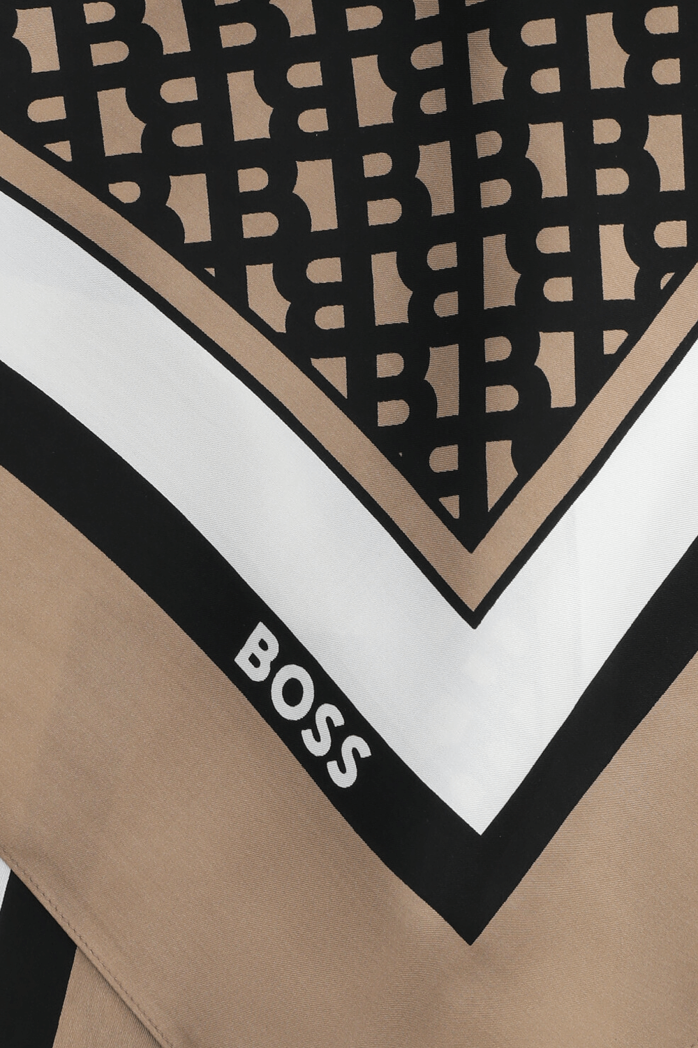 תמונה אחורית של צעיף משי BOSS