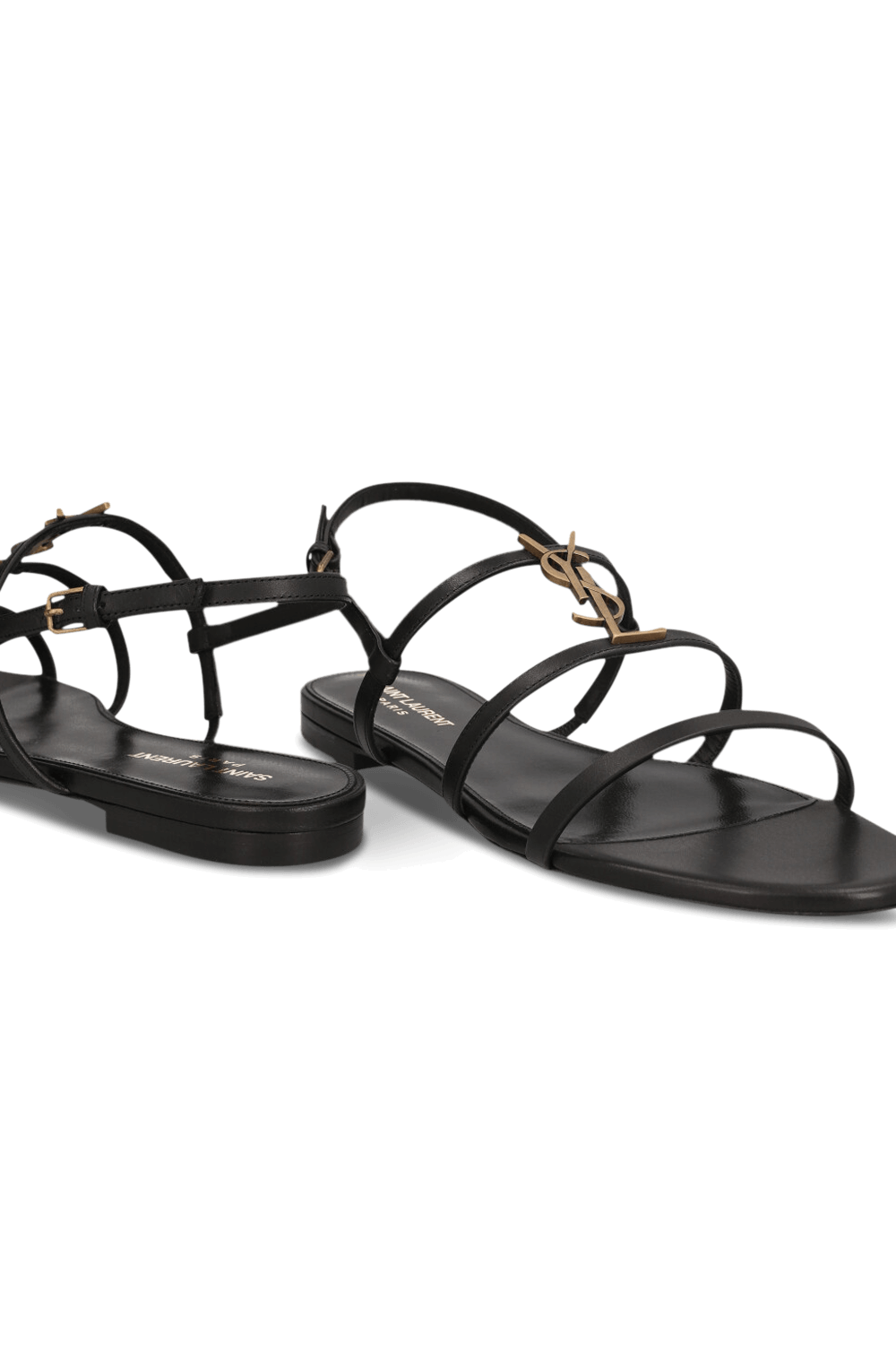 תמונת תקריב של סנדלי קסנדרה סלינג באק SAINT LAURENT