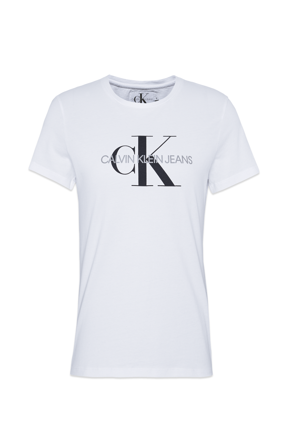 תמונה קידמית של חולצת טי עם לוגו מונוגרמי CALVIN KLEIN