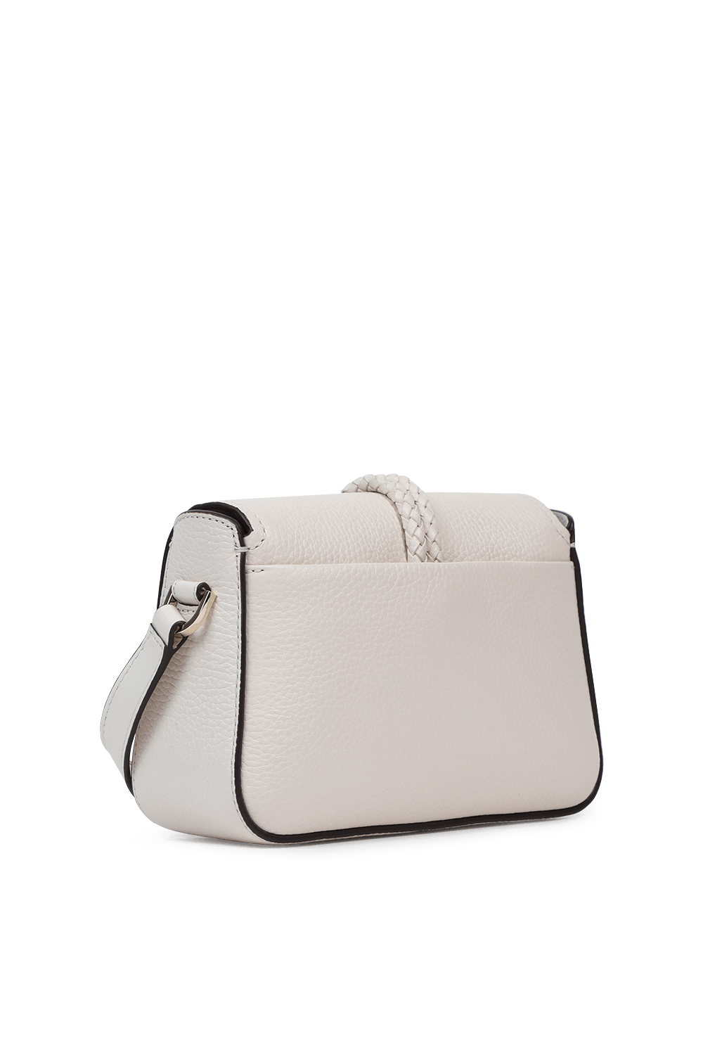 תמונה אחורית של Lea Small Logo Bag in White MICHAEL KORS