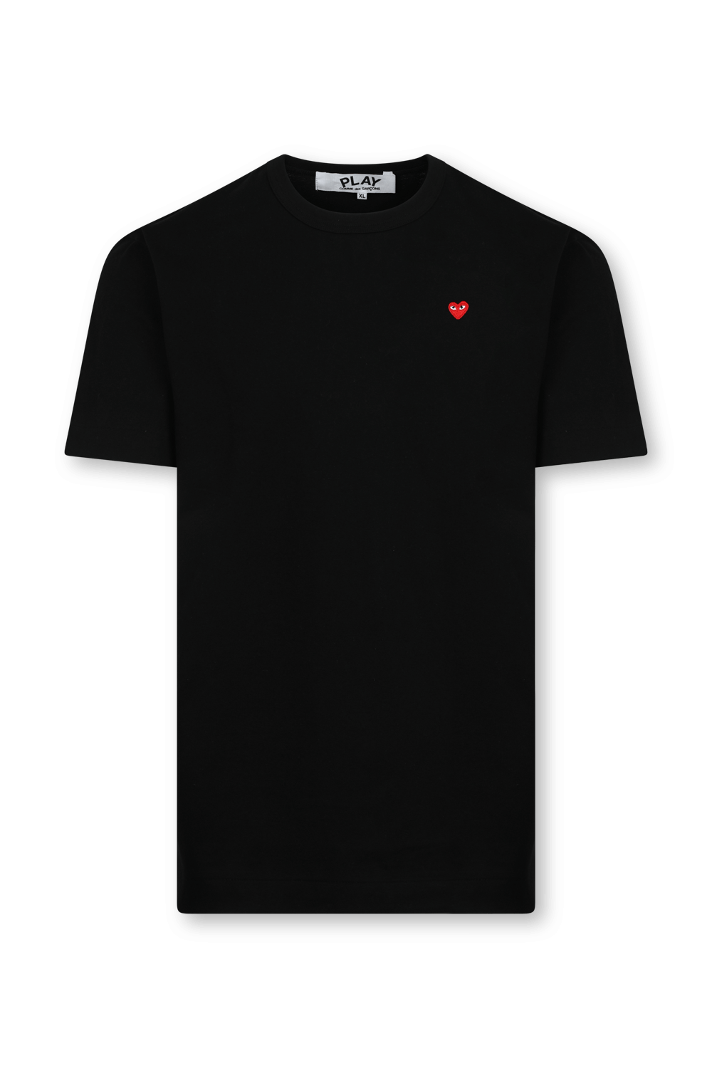 תמונה קידמית של חולצת טי פליי עם לב COMME des GARCONS