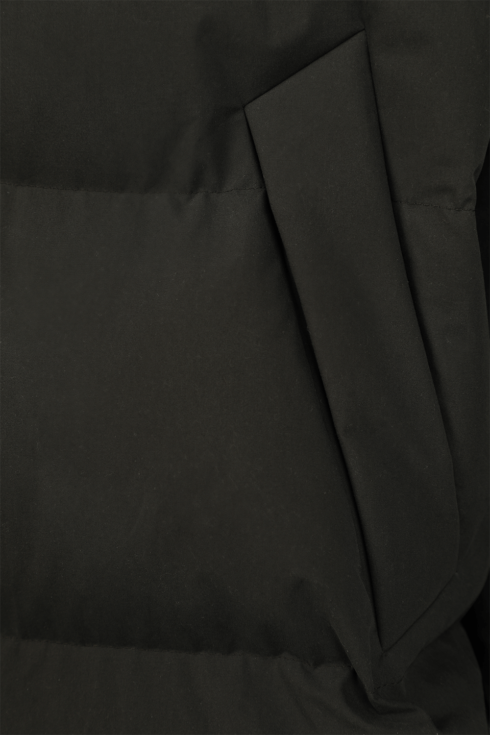מעיל פאפר ארוך בגוון שחור BOTTEGA VENETA
