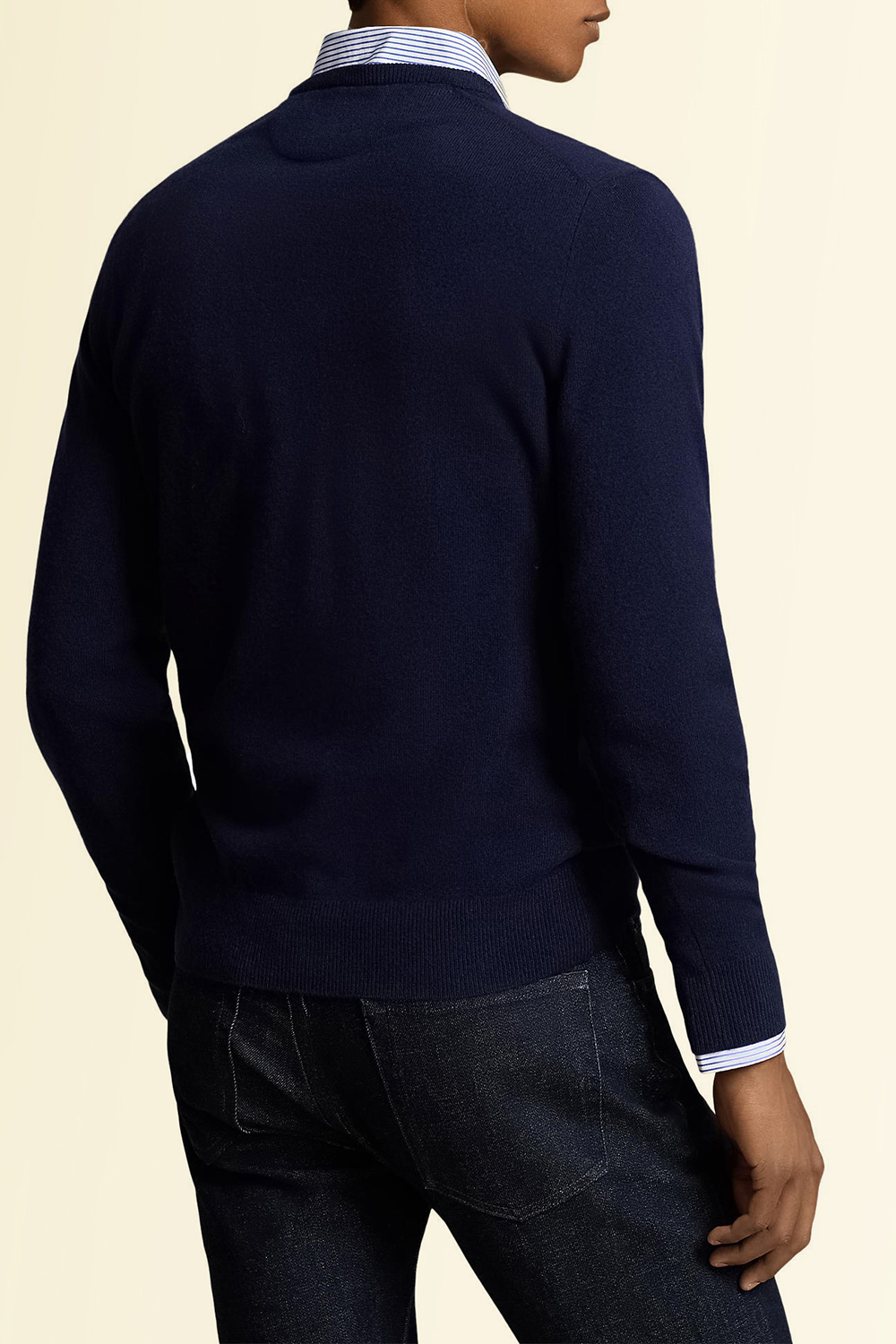 תמונת דוגמן אחורית של סריג צמר POLO RALPH LAUREN