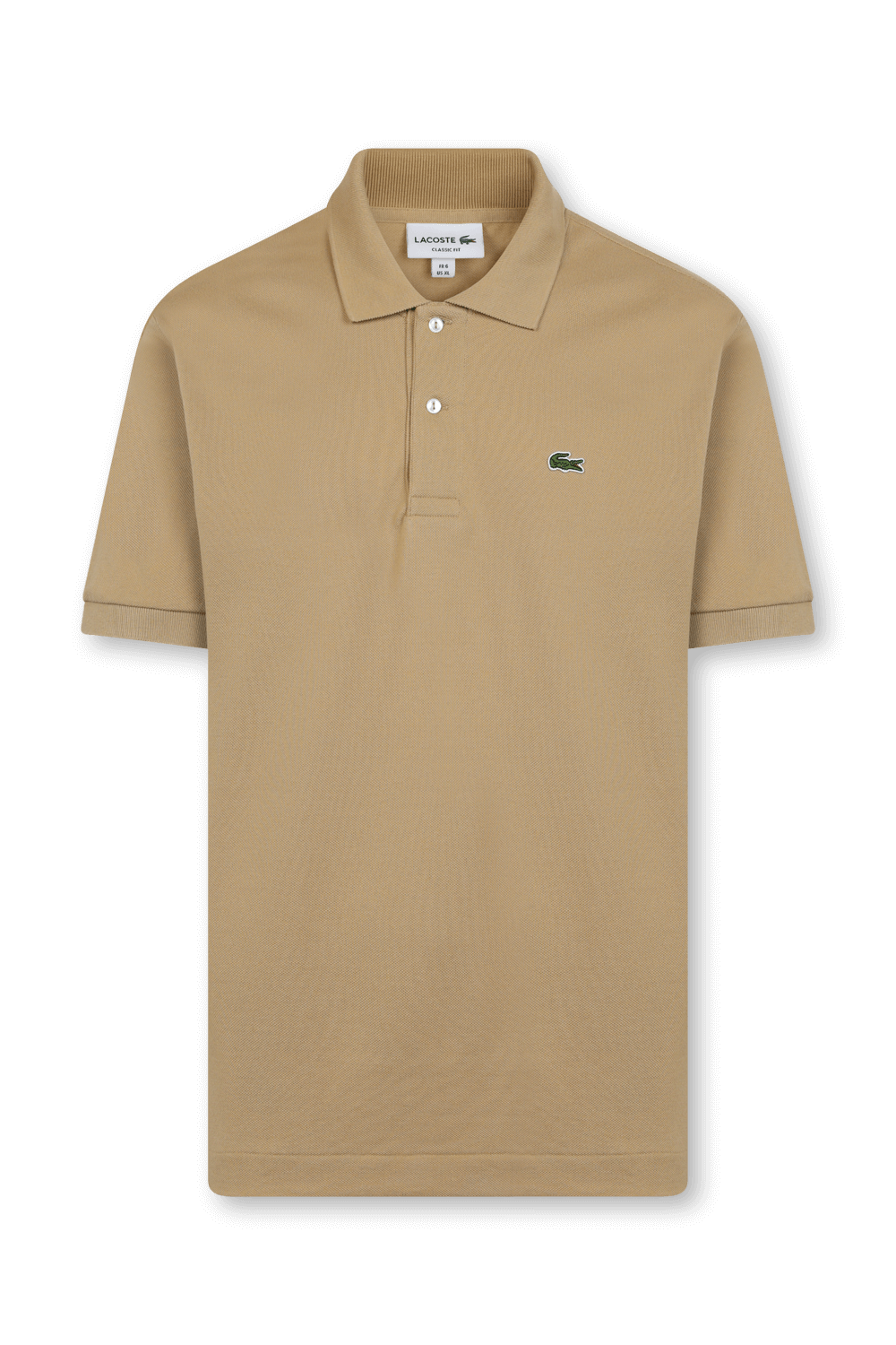 תמונה קידמית של חולצת פולו עם לוגו LACOSTE