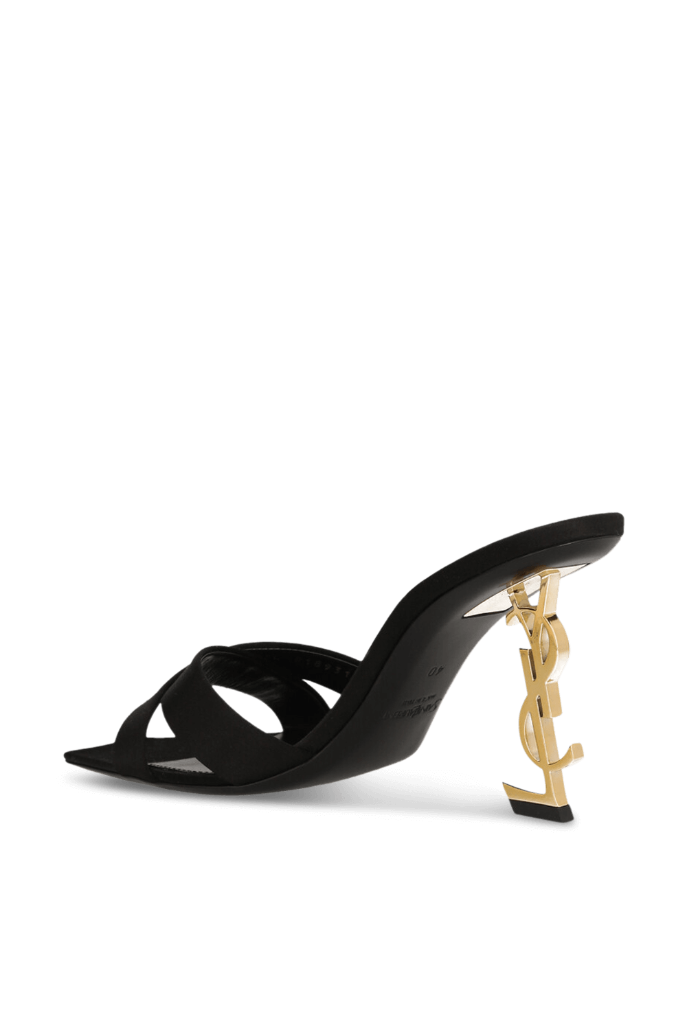תמונה אחורית של כפכפי סליידס עקב SAINT LAURENT