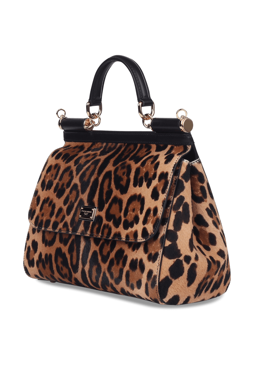 תמונה אחורית של Sicily MD Handbag in Leopard