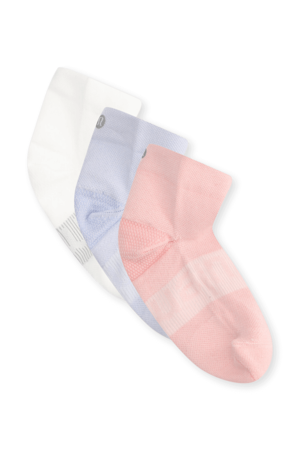 תמונה קידמית של Power Stride Crew Sock 3 Pack LULULEMON