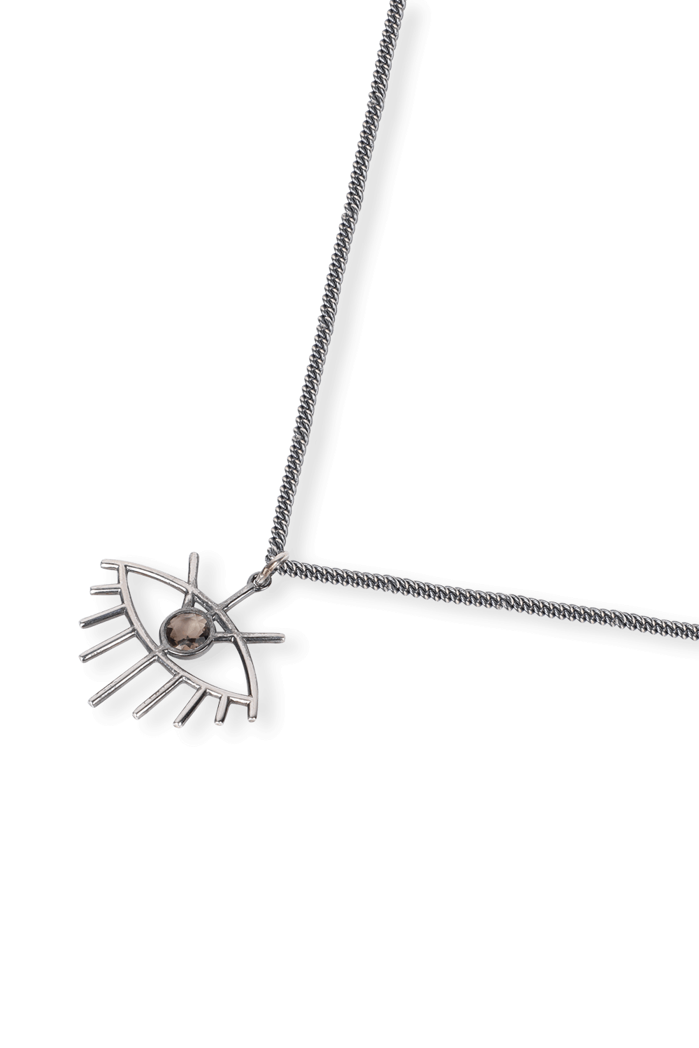 תמונה אחורית של Ojona Eye Necklace in Silver M.COHEN