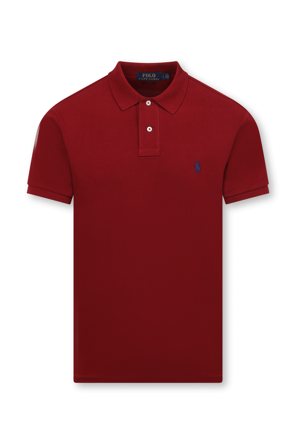 תמונה קידמית של חולצת פולו קצרה מכותנה POLO RALPH LAUREN