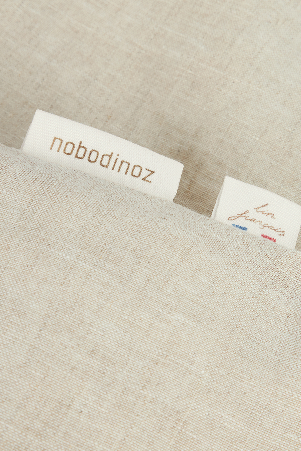 תמונה אחורית של כיסוי לשמיכה מפשתן צרפתי NOBODINOZ
