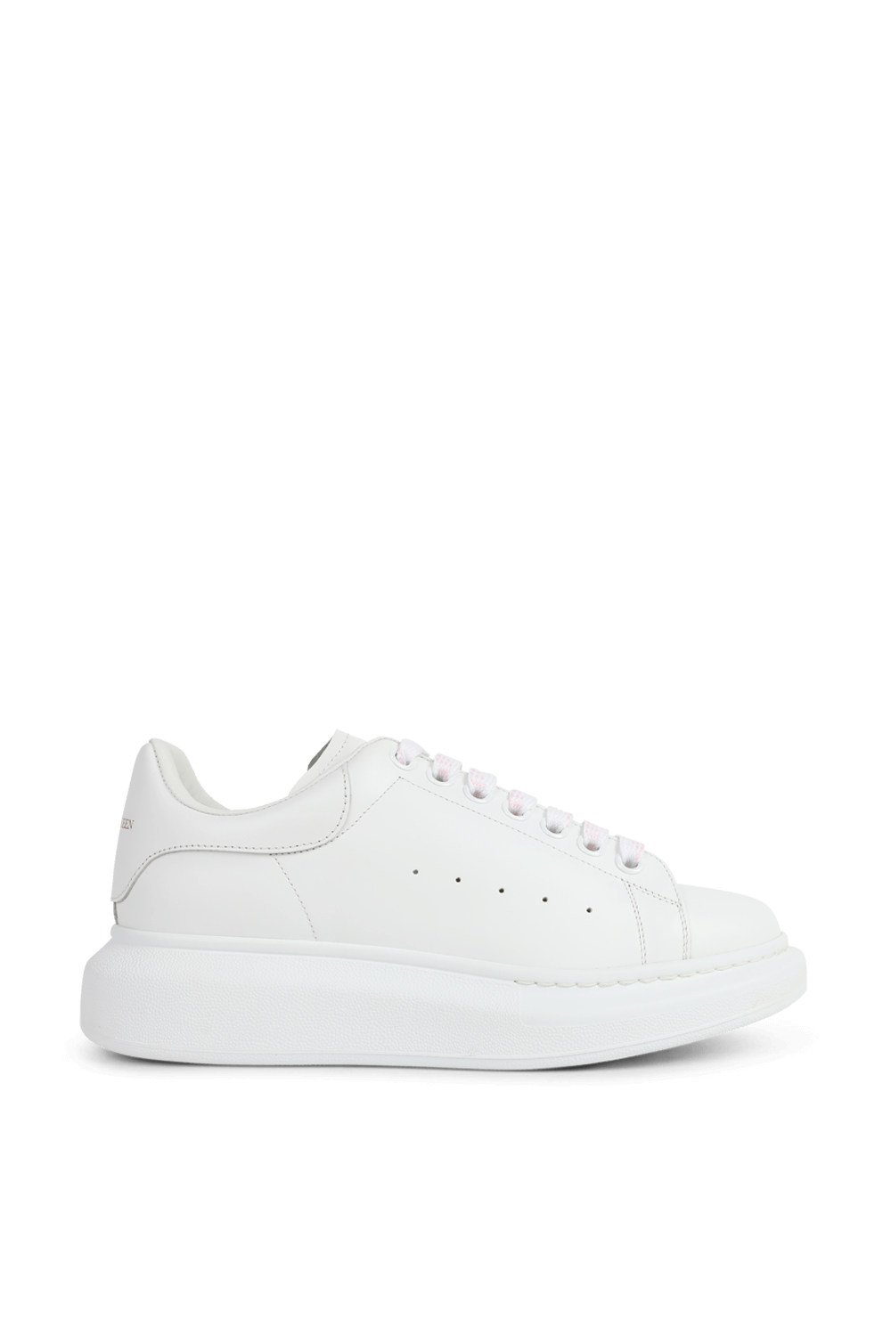 תמונה קידמית של נעלי סניקרס לבנות מעור ALEXANDER MCQUEEN
