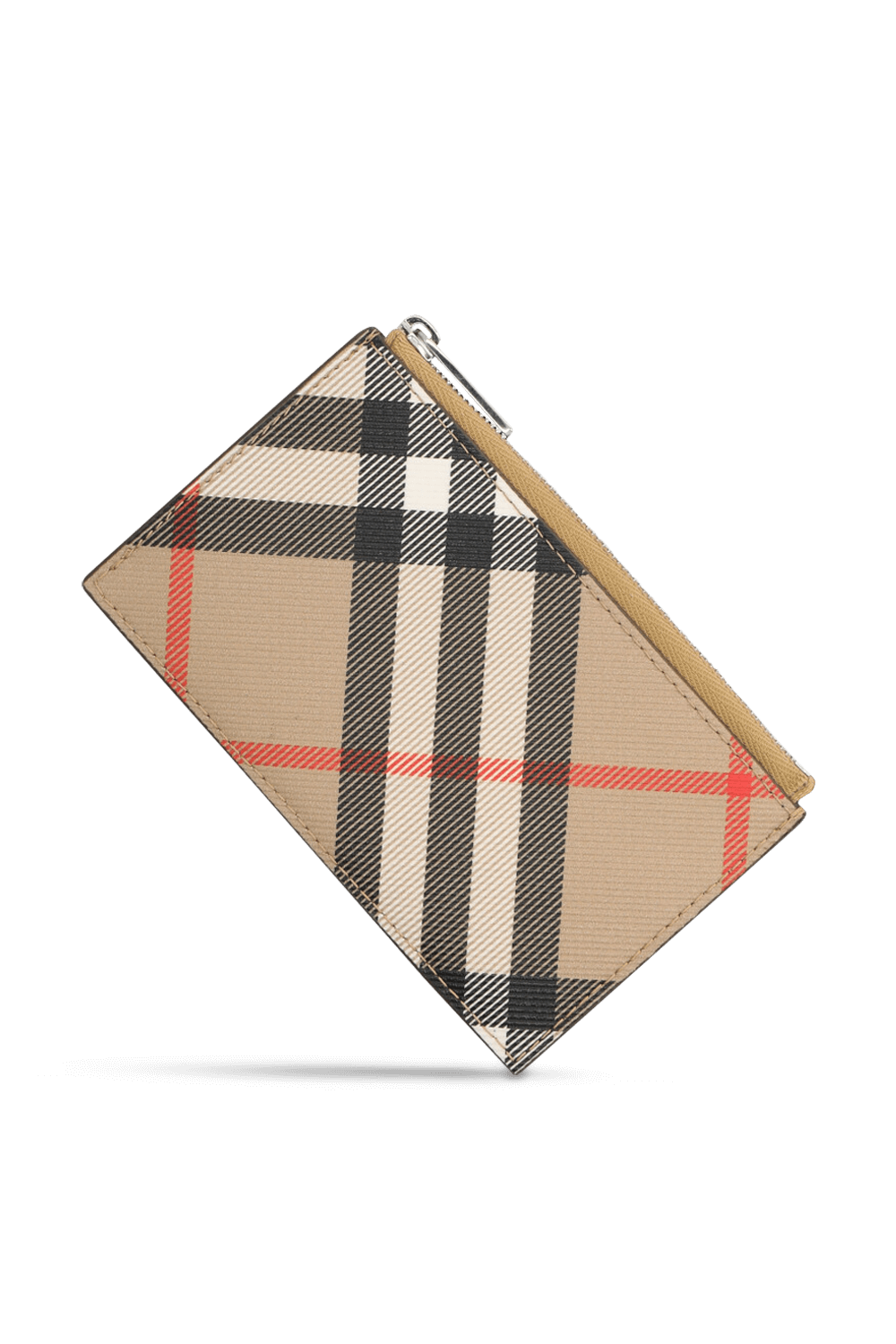 תמונת תקריב של ארנק כרטיסים עם רוכסן BURBERRY