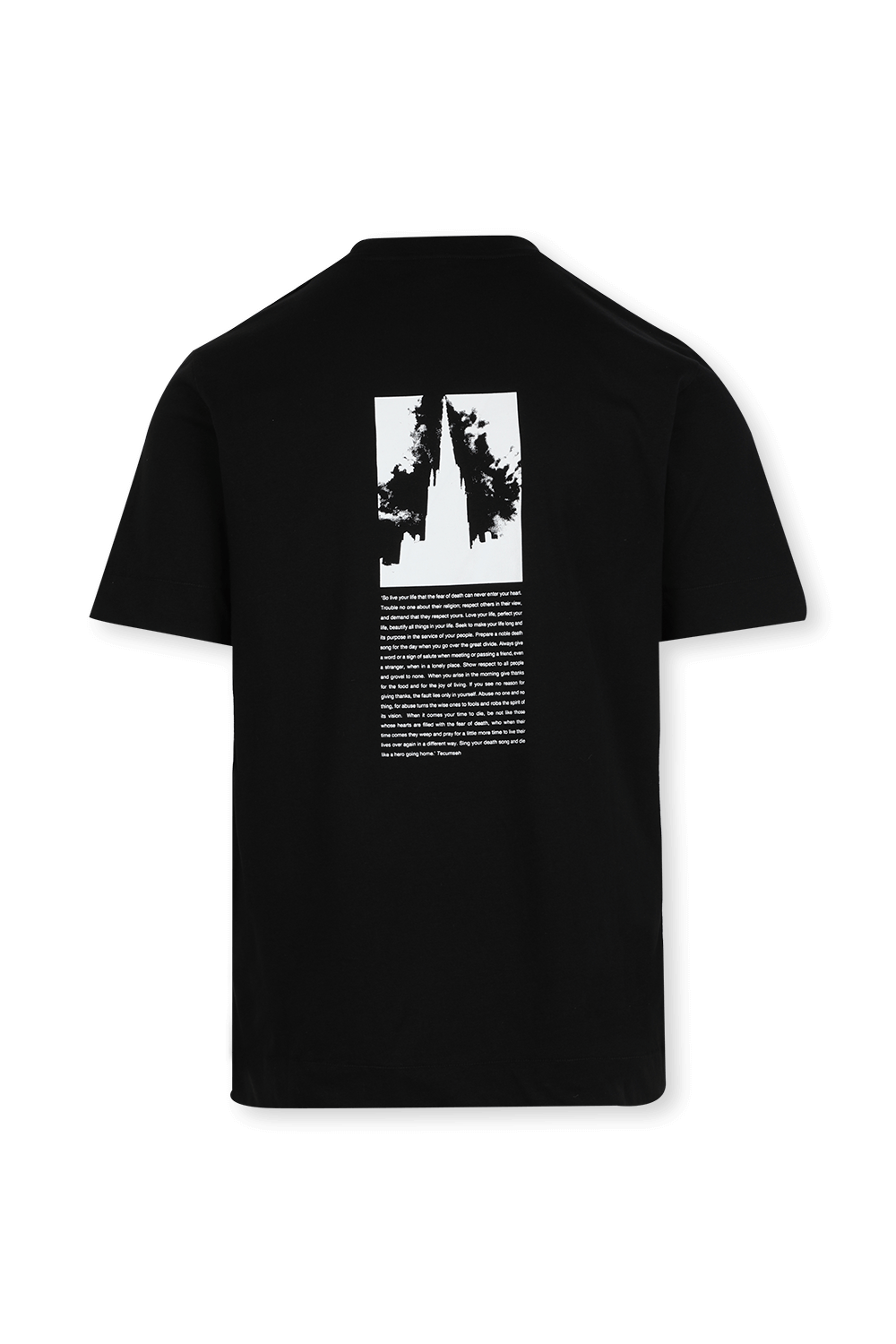 תמונה אחורית של Back Graphic T-Shirt in Black
