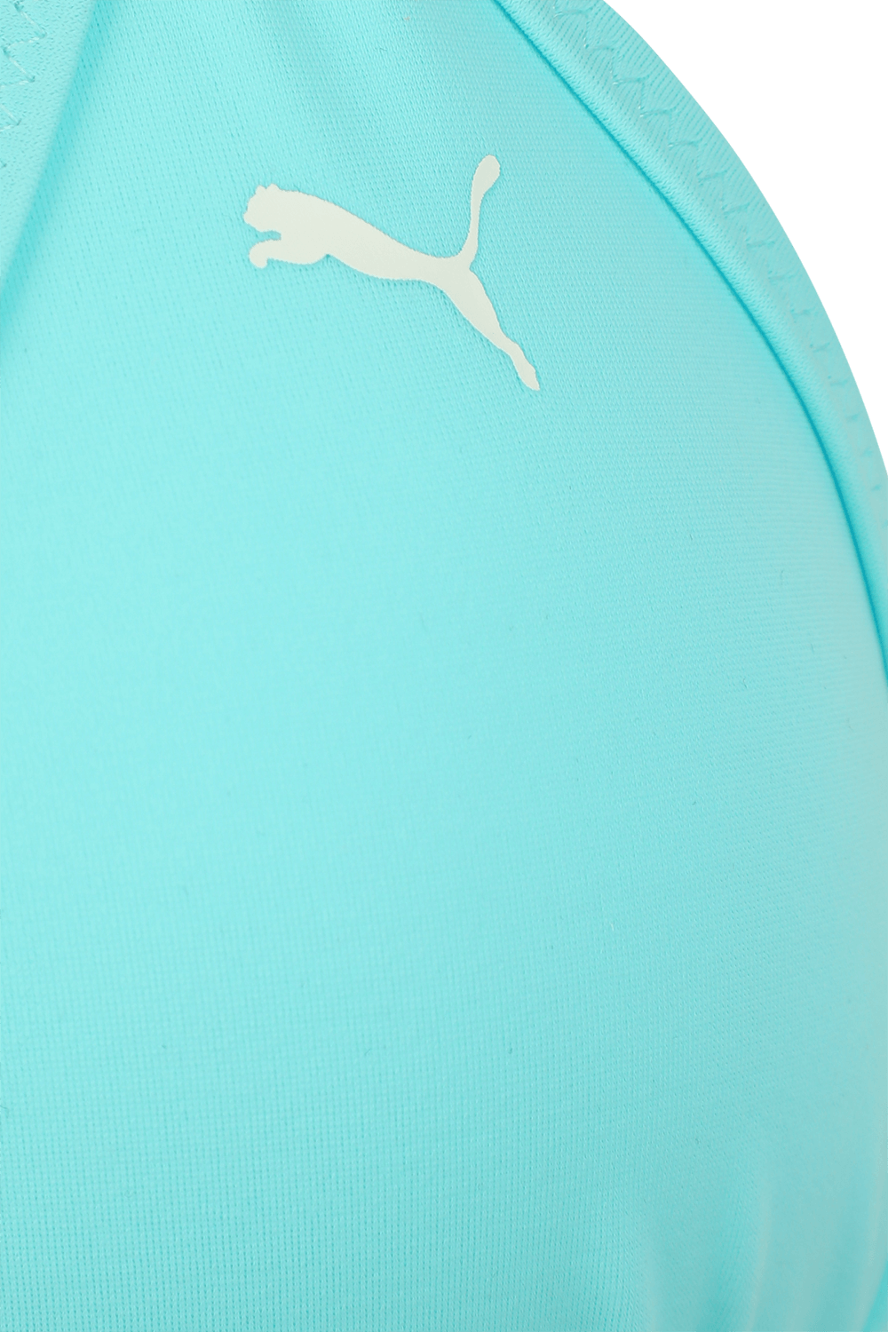 תמונה אחורית של Triangle Bikini Top in Blue PUMA