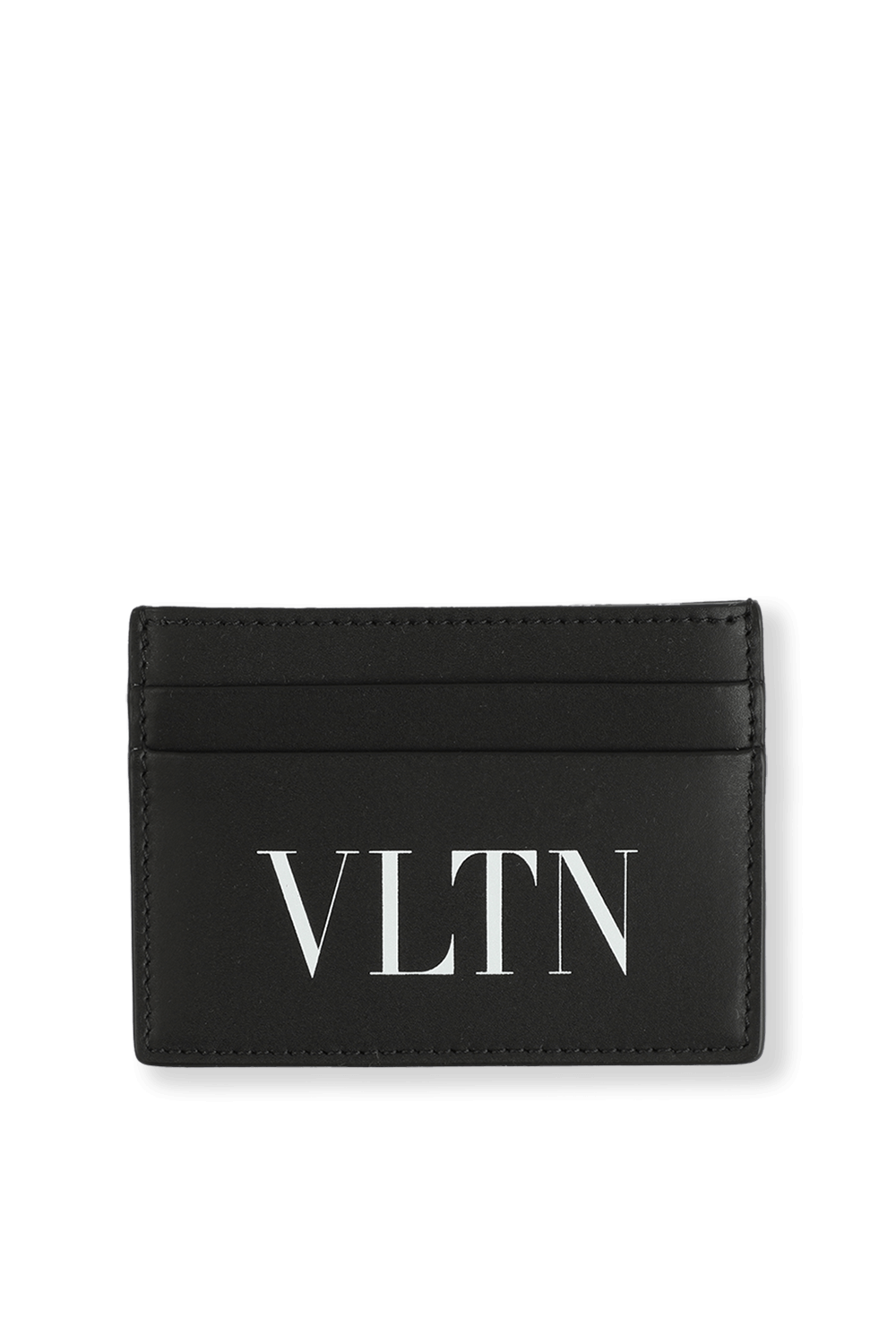 תמונה קידמית של Small VLTN Cardholder in Black and White