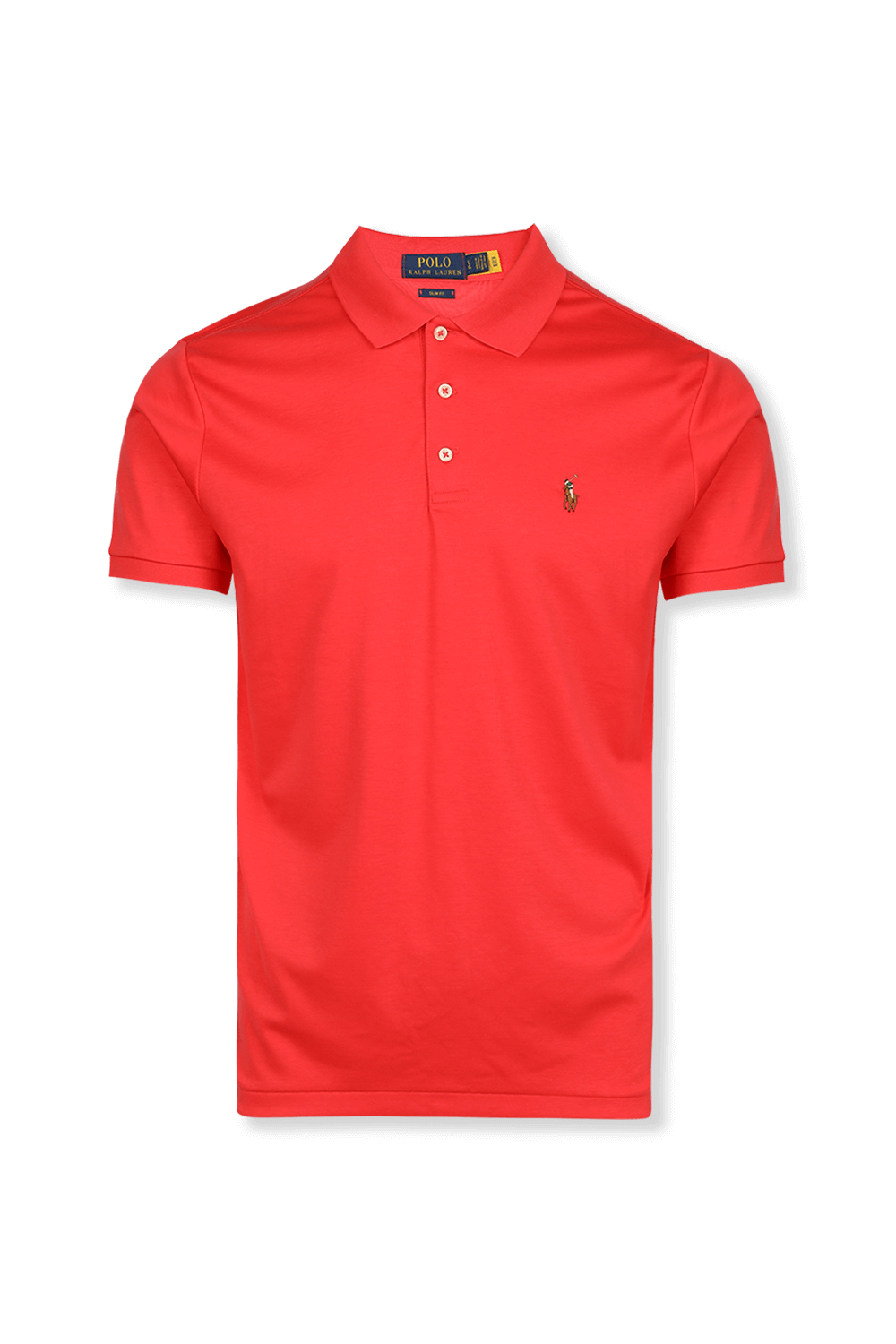 תמונה קידמית של Slim Fit Stretch Mesh Polo Shirt in Red POLO RALPH LAUREN