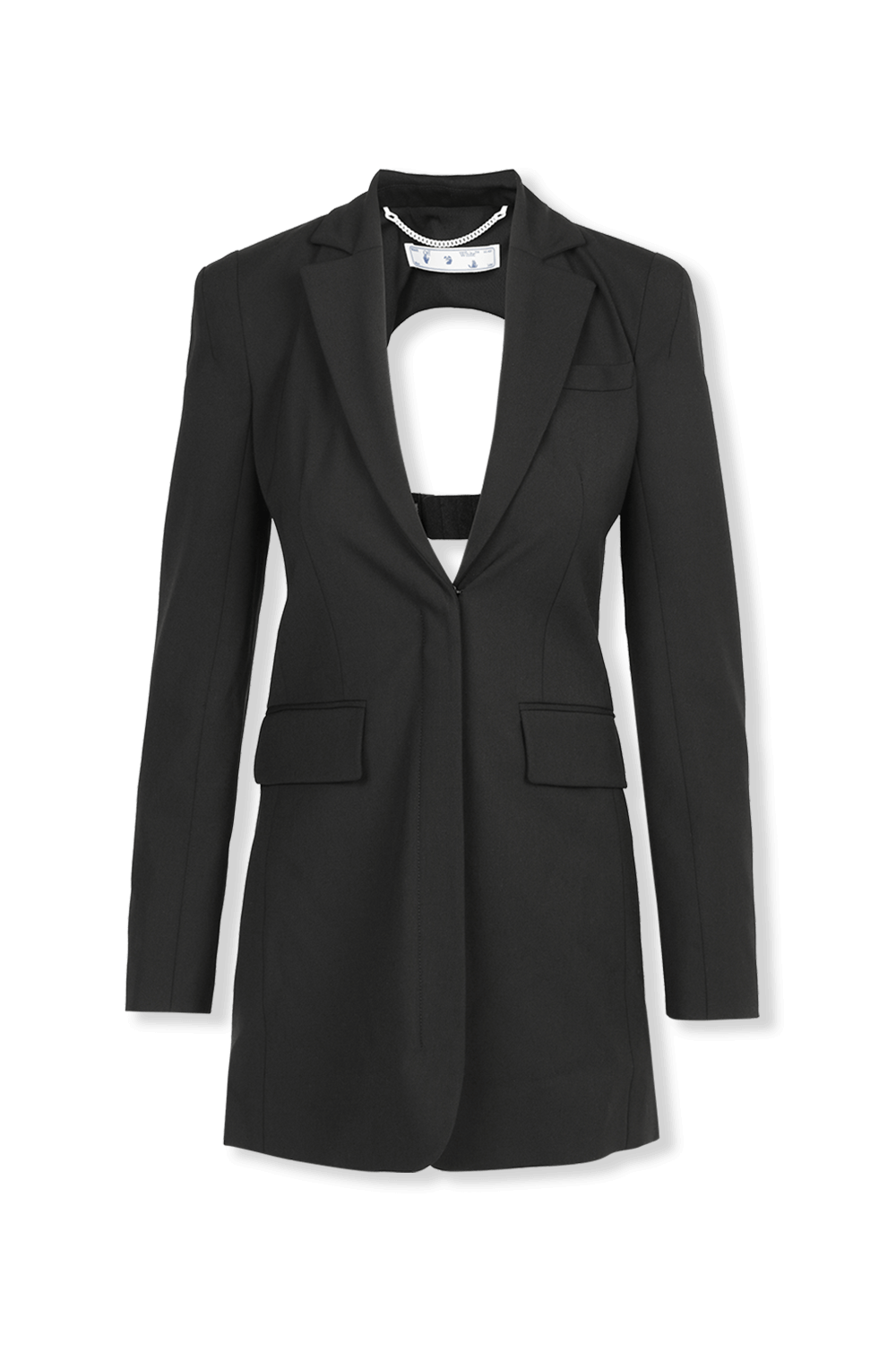 תמונה קידמית של Cut-Out Blazer Dress in Black