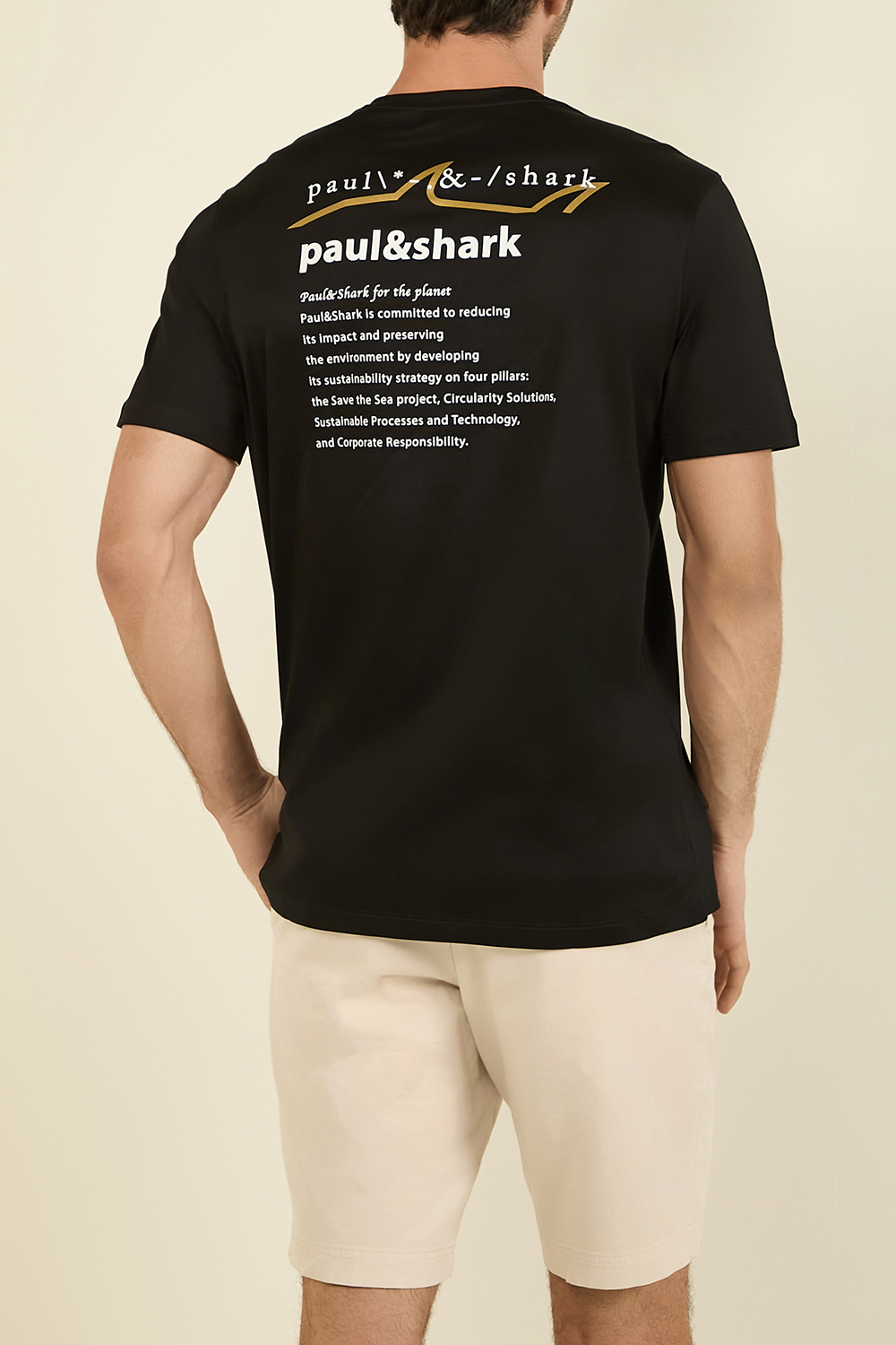 תמונת דוגמן אחורית של חולצת טי PAUL & SHARK