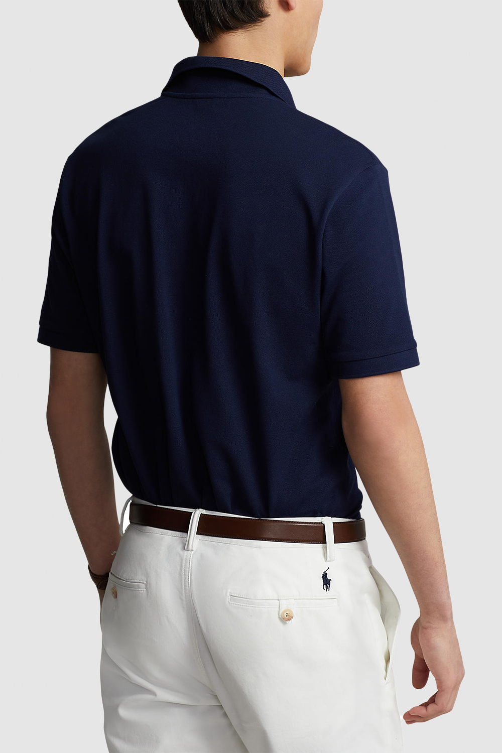 תמונת דוגמן אחורית של חולצת פולו קצרה POLO RALPH LAUREN