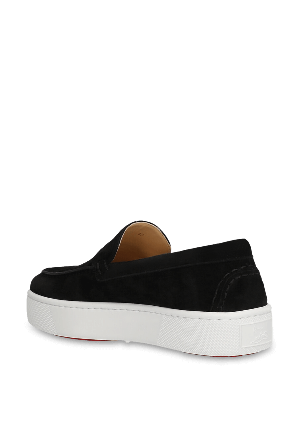 תמונה אחורית של נעלי אספדריל מעור זמש CHRISTIAN LOUBOUTIN