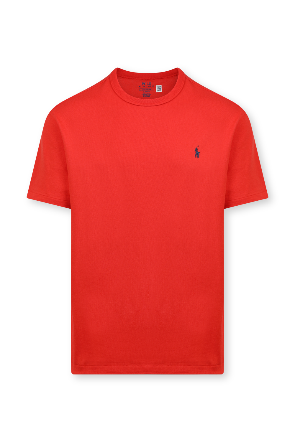 תמונה קידמית של חולצת טי אדומה עם לוגו POLO RALPH LAUREN