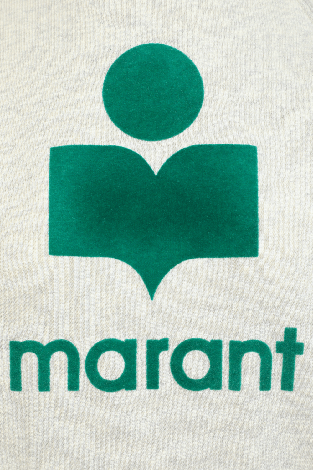 תמונה אחורית של Milly Marant Sweatshirt in Grey and Green ISABEL MARANT