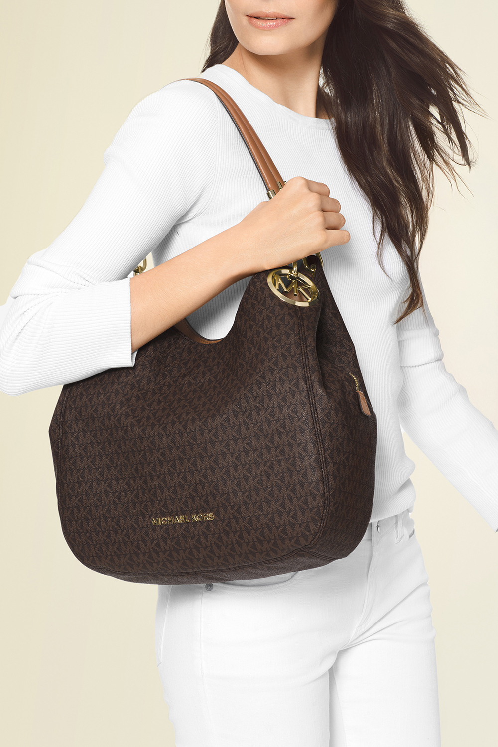תמונת דוגמן קידמית של תיק כתף לילי לארג' MICHAEL KORS