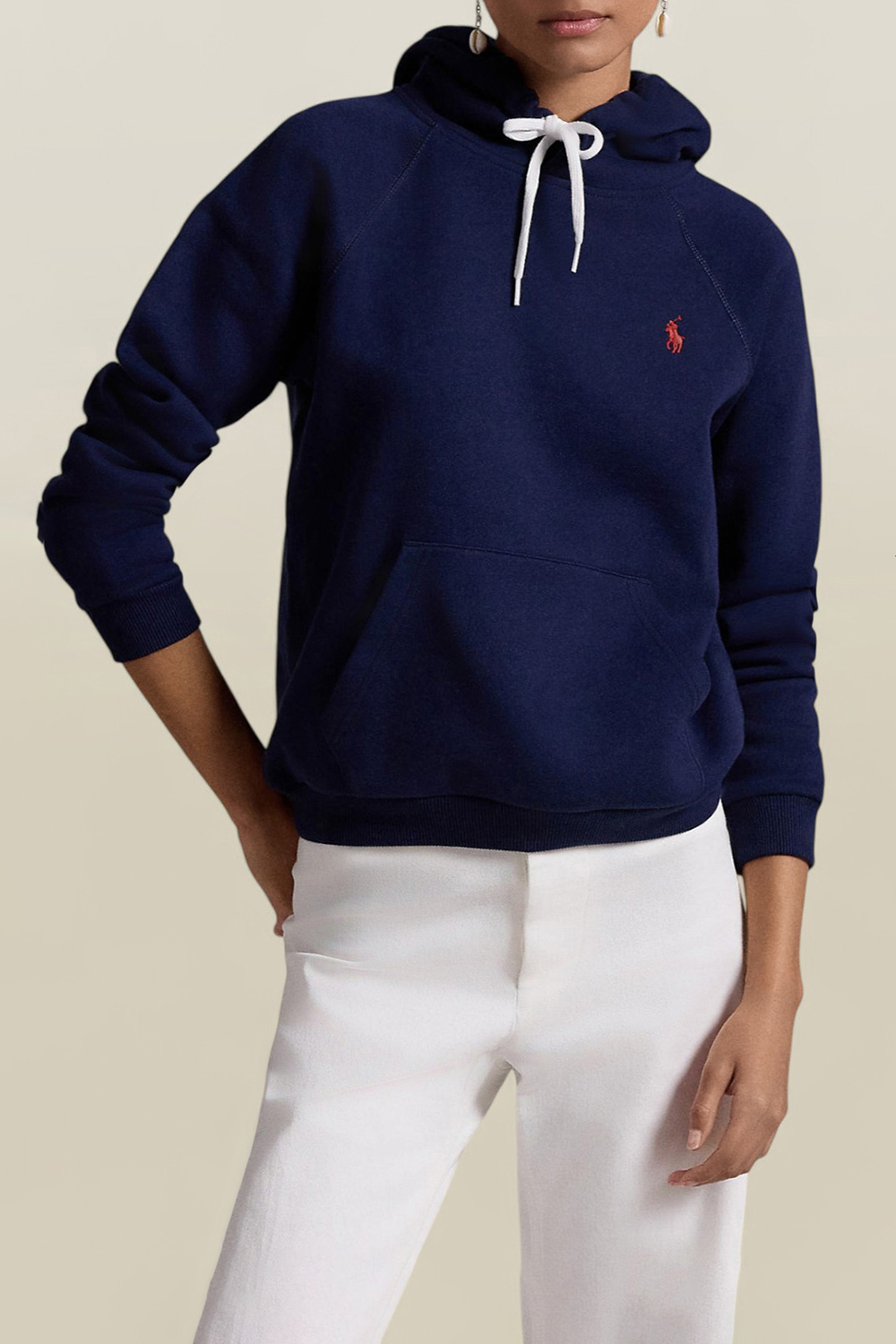 תמונת דוגמן קידמית של סווטשירט קפוצ'ון POLO RALPH LAUREN