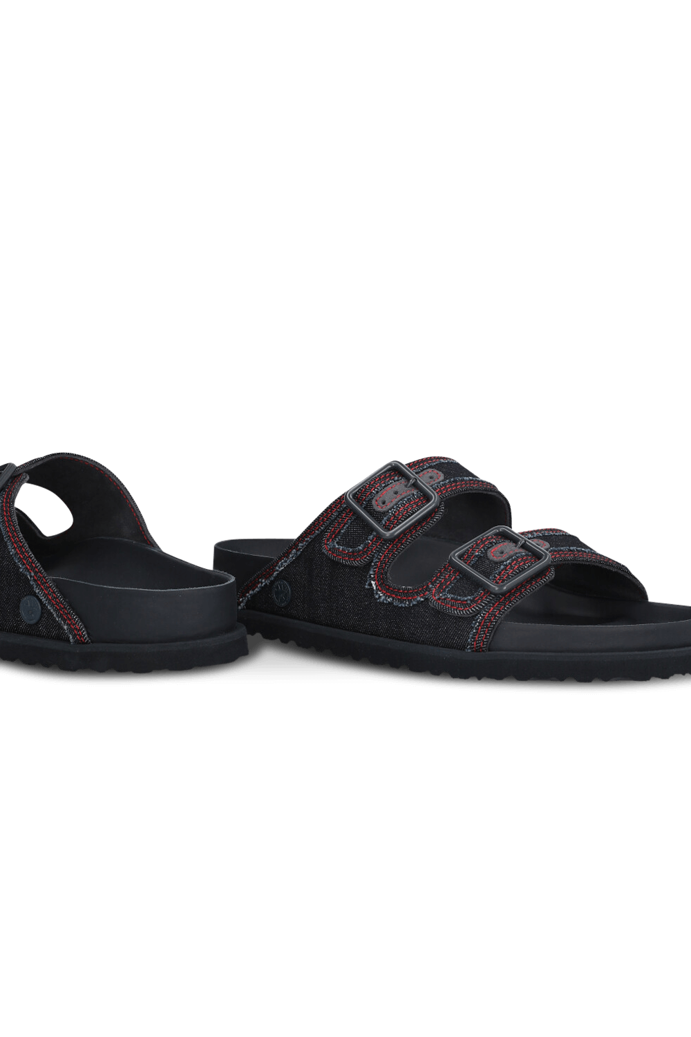 תמונת תקריב של כפכפי סליידס אריזונה דנים 1774 BIRKENSTOCK