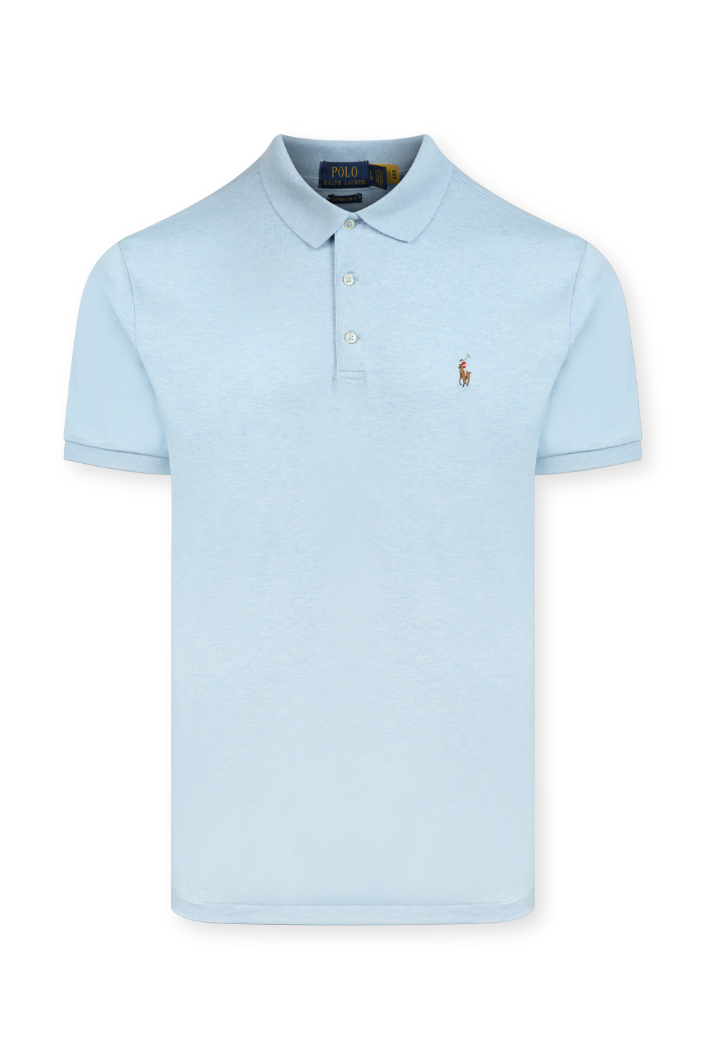 תמונה קידמית של חולצת פולו תכלת POLO RALPH LAUREN
