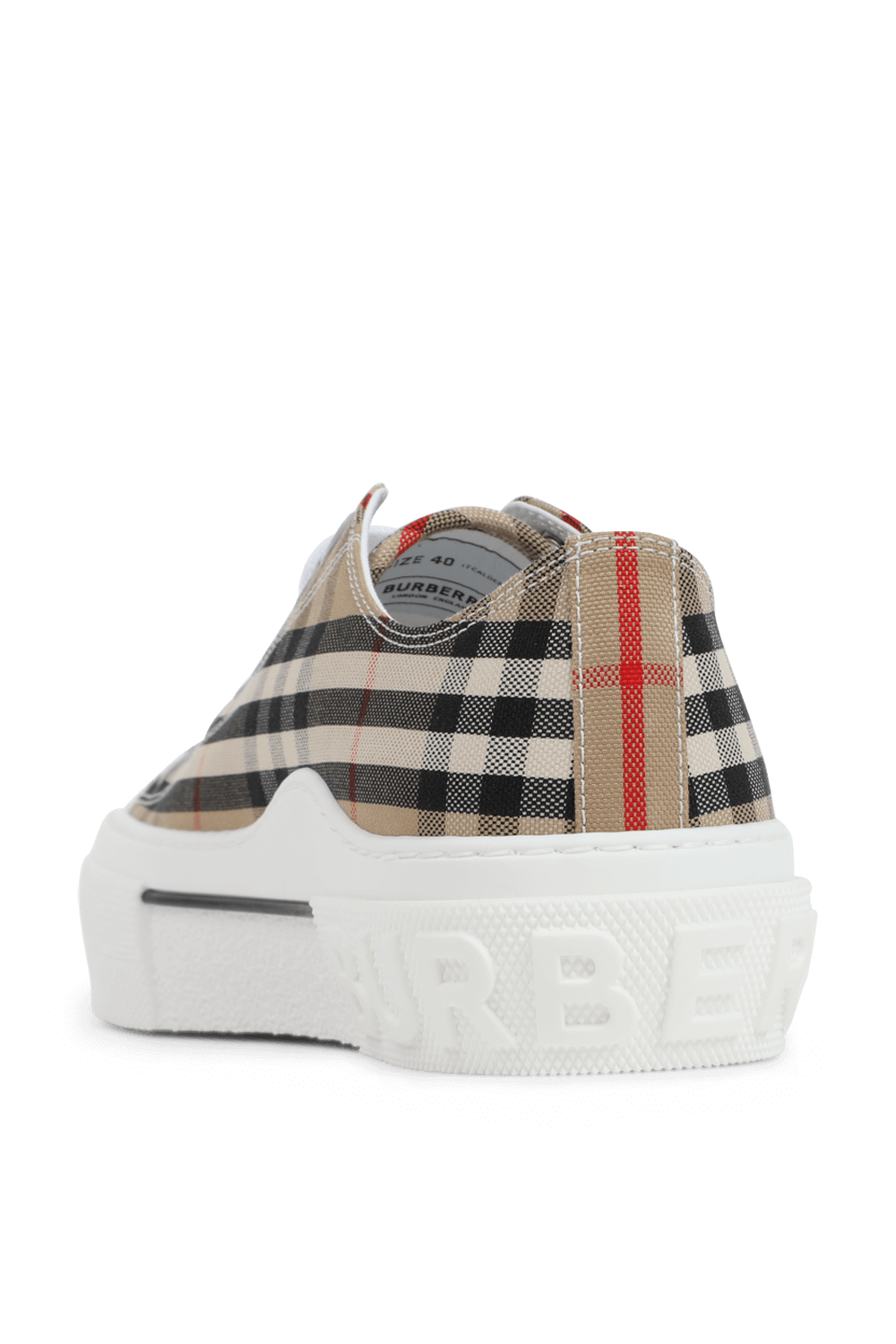 תמונה אחורית של נעלי סניקרס BURBERRY