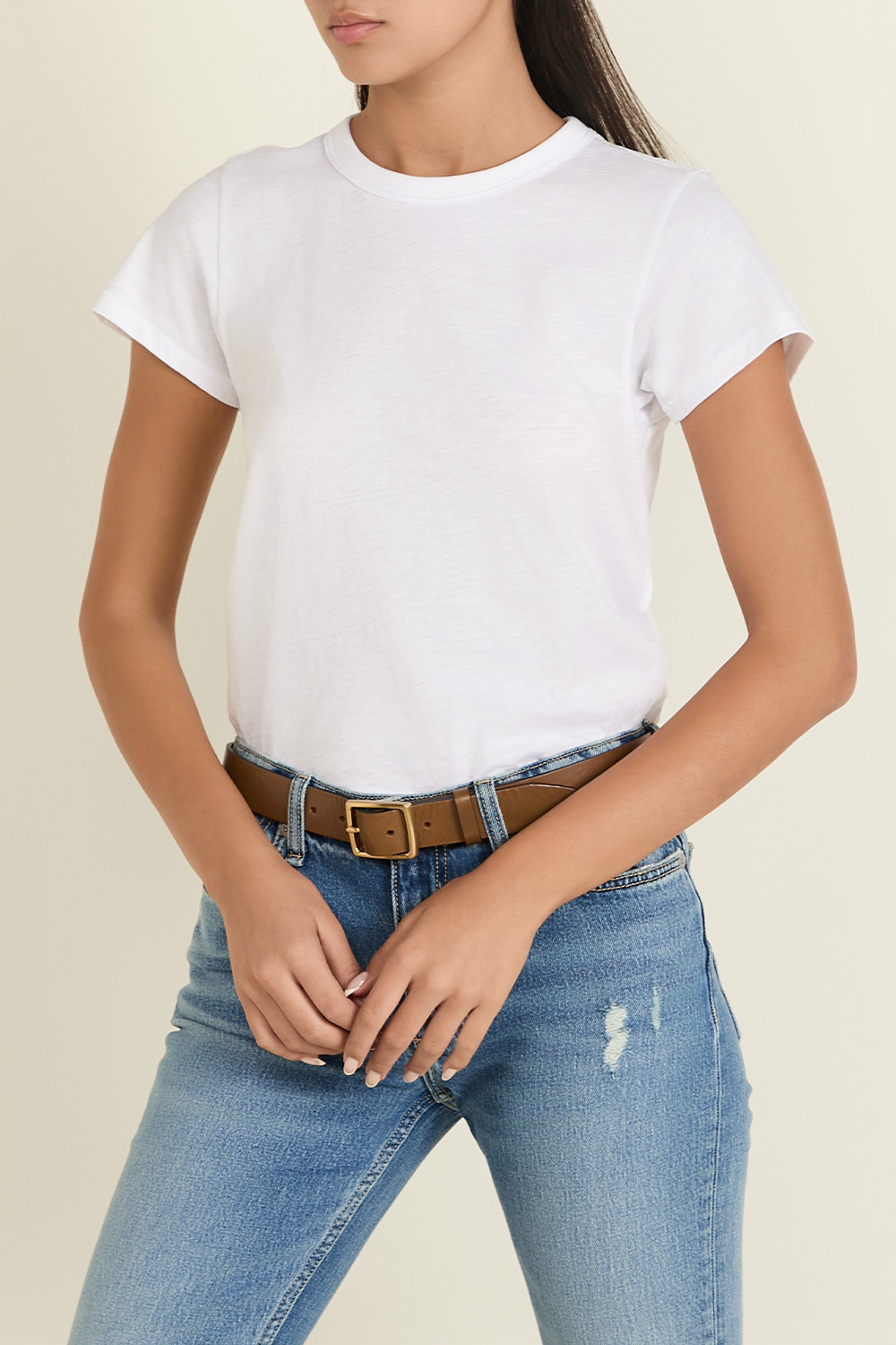תמונת דוגמן קידמית של חולצת טי סלים פיט RAG & BONE