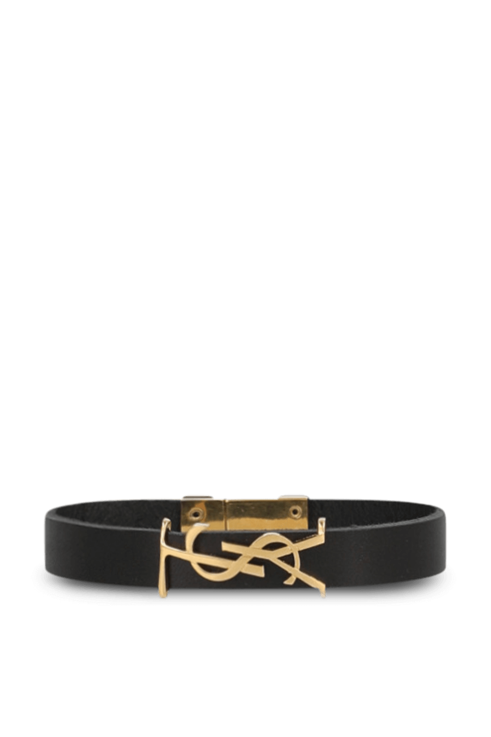תמונה קידמית של צמיד עור קסנדרה SAINT LAURENT