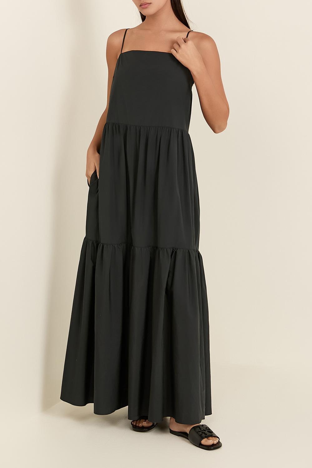 תמונת דוגמן קידמית של שמלת קומות מקסי RAG & BONE