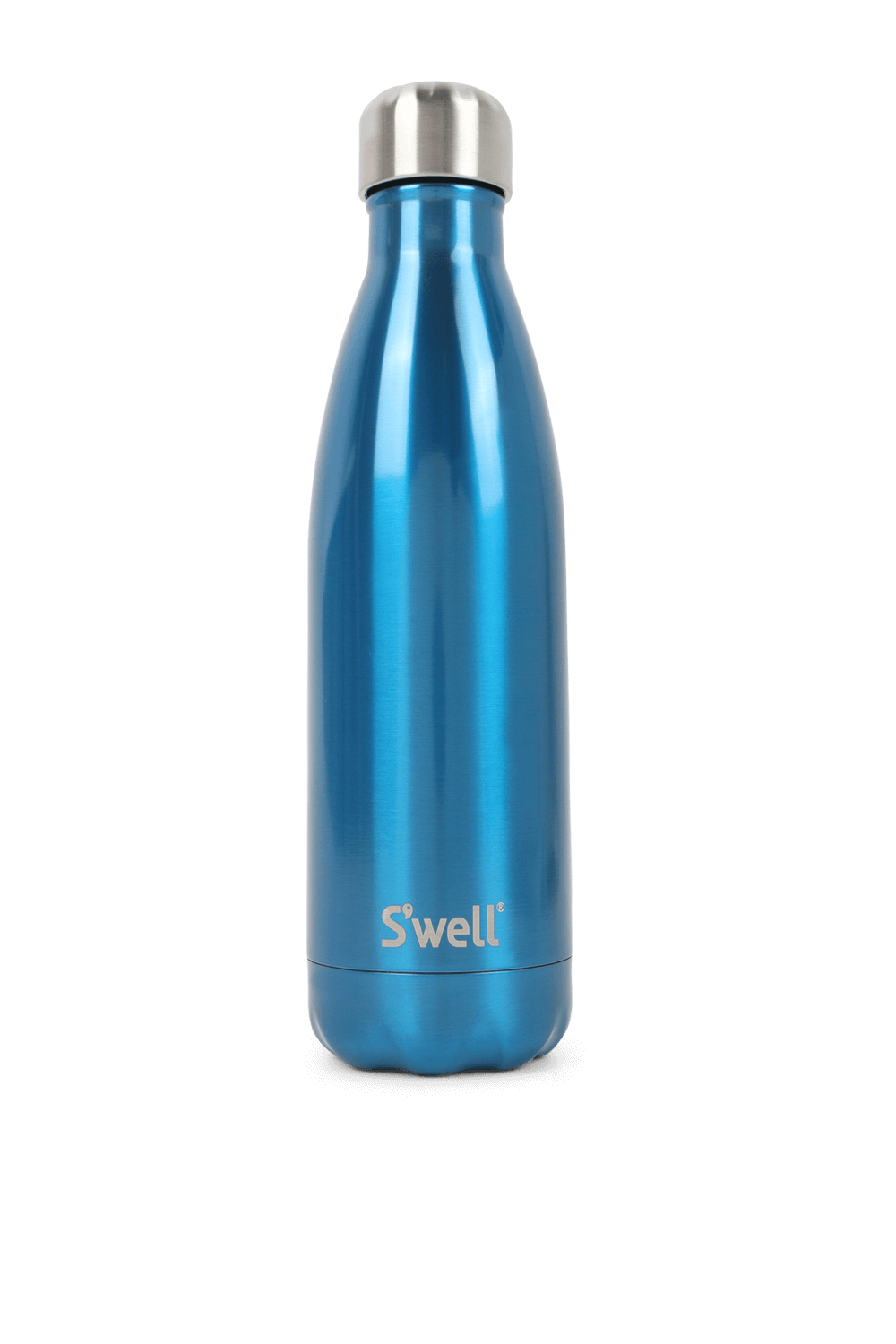 תמונה קידמית של בקבוק 500 מ\"ל בכחול מבריק SWELL