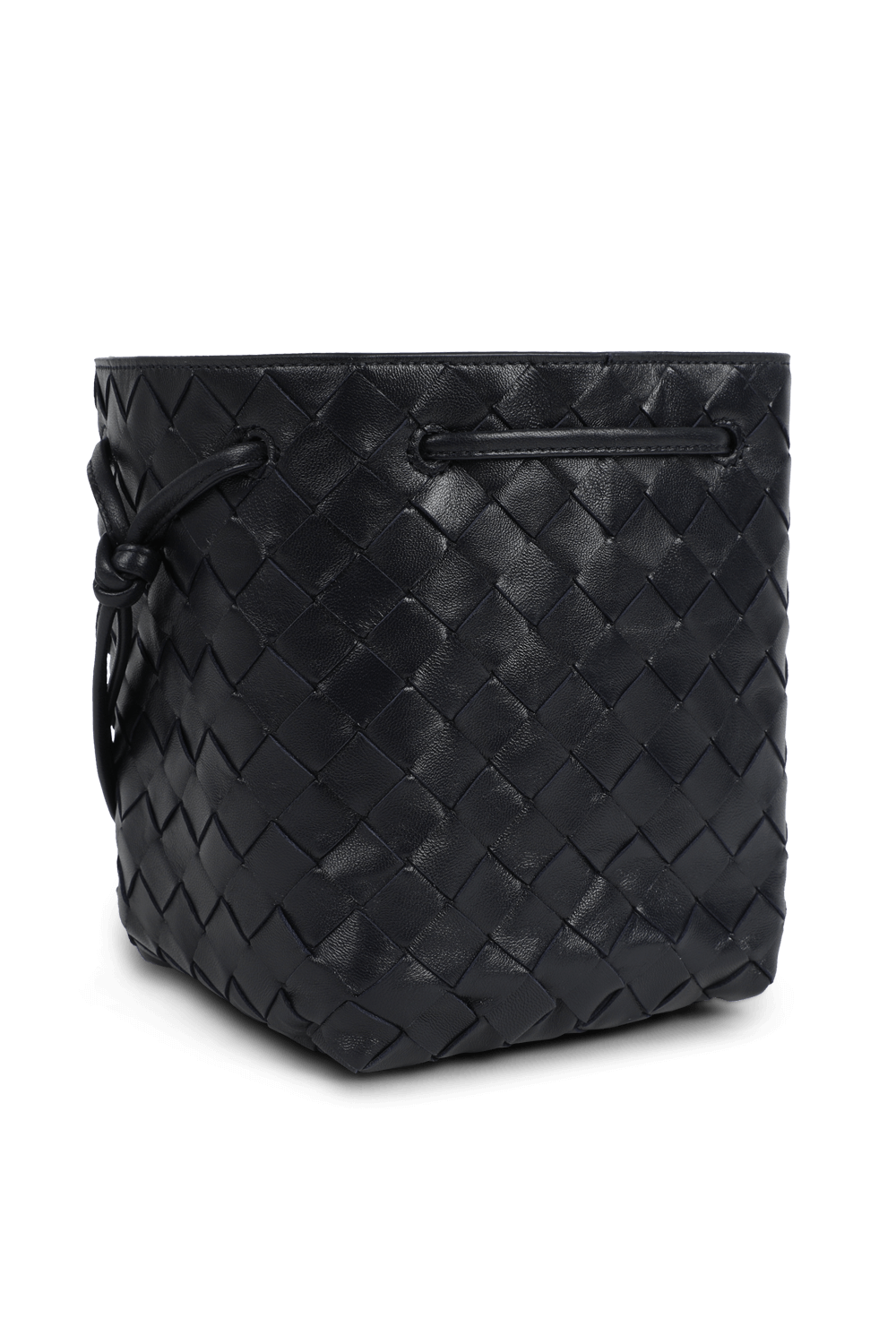 תמונה אחורית של תיק נשיאה שתי וערב מעור BOTTEGA VENETA