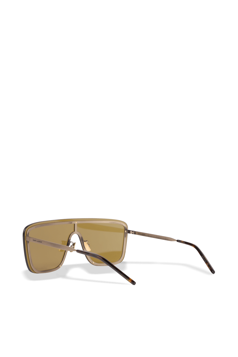תמונה אחורית של משקפי שמש מסכה 364 בצבע זהב SAINT LAURENT