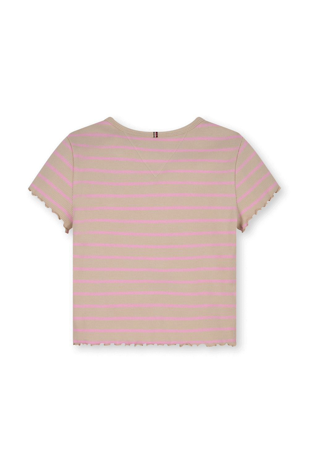 תמונה אחורית של חולצת טי ריב - גילאי 4-6 שנים TOMMY HILFIGER KIDS